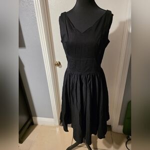 Queen Of Hearts Black Dress Size L